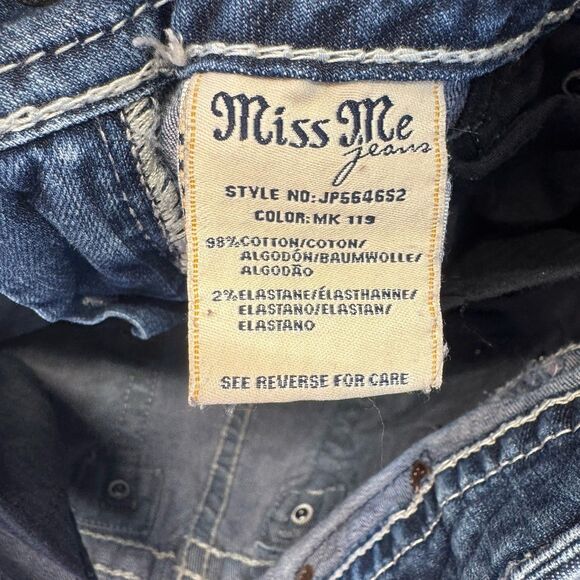 Miss Me Distressed Skinny Stretch Denim Jp5646s2 Sz 27 - Picture 10 of 15